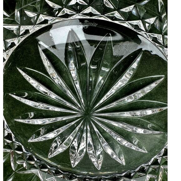 Waterford Crystal Rare Lismore 8-inch Accent Plates Excellent-Set of 2 - Picture 4 of 9